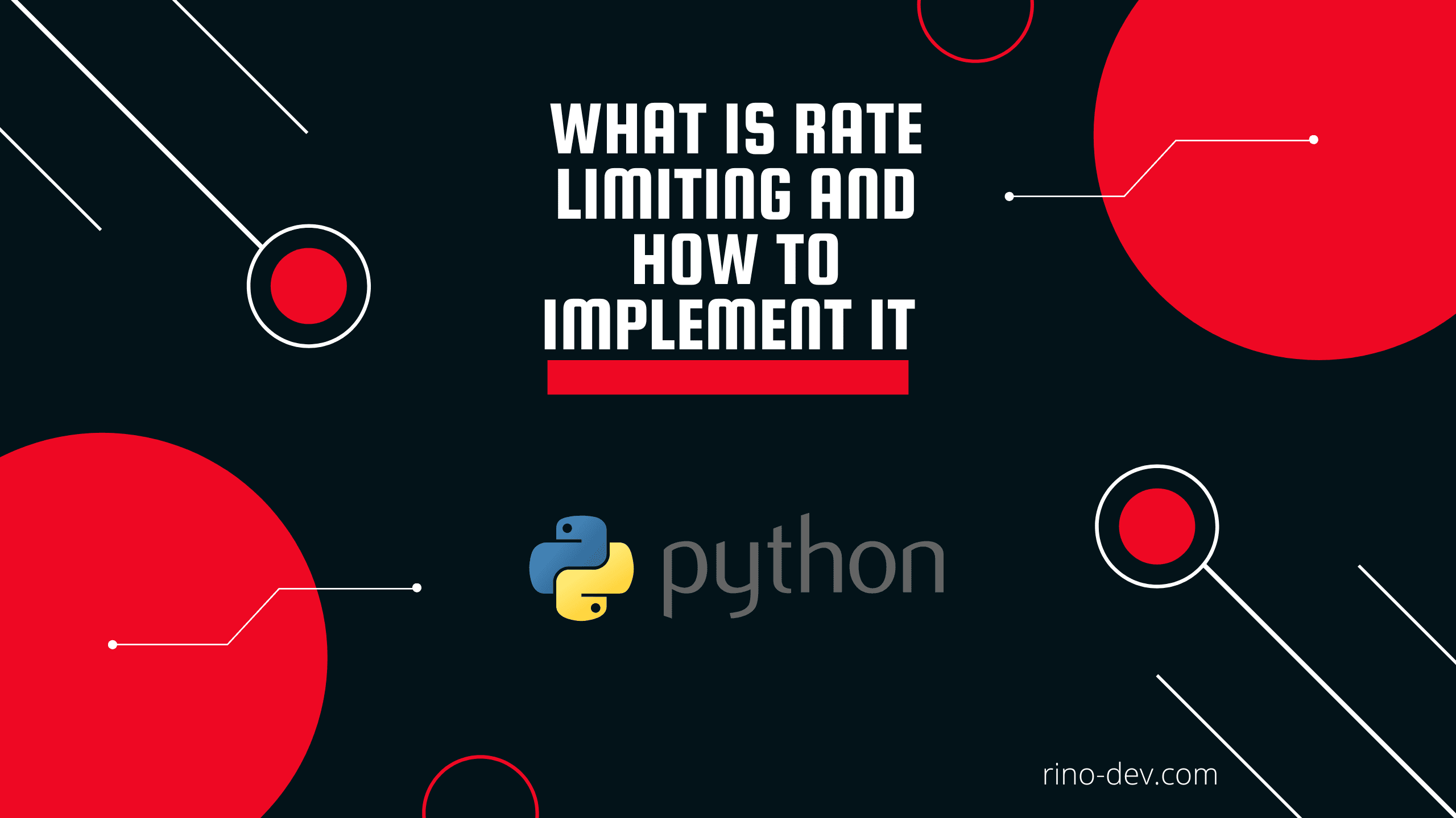 What is rate-limiting and how to implement it in a python application?